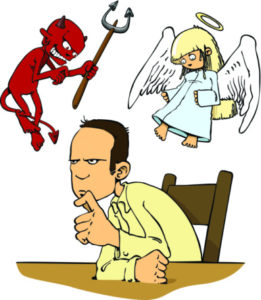 is she being a devil or angel 261x300 - 5 Tips For Dealing With Paranoia in a Relationship