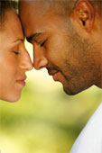 couple nose to nose at peace2 - Men and Women Have Different Fears that Prevent Them From Discussing Marriage